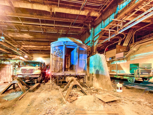 Decommissioned rail car on Track 61 underneath the Waldorf Astoria New York City hotel