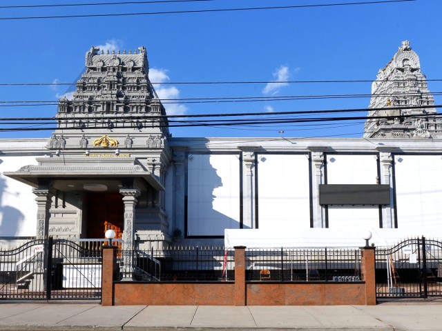 Exterior of Ganesha Temple in Queens, New York