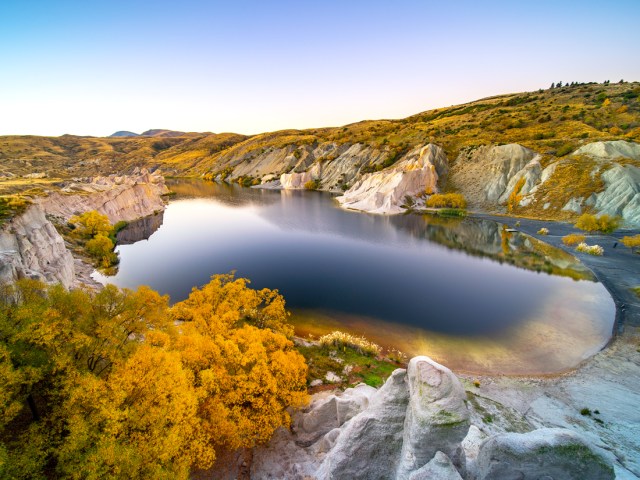 Strikingly clear waters of Rotomairewhenua in New Zealand