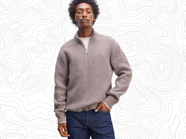 Product image of Everlane Felted Merino Half-Zip