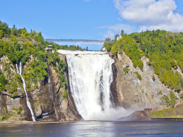 View of Montmorency Falls near Québec City, Canada