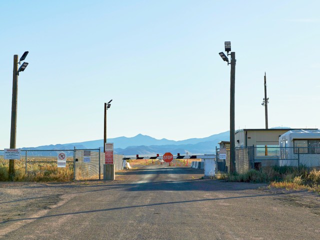 Guard station at entrance to Area 51 in Nevada