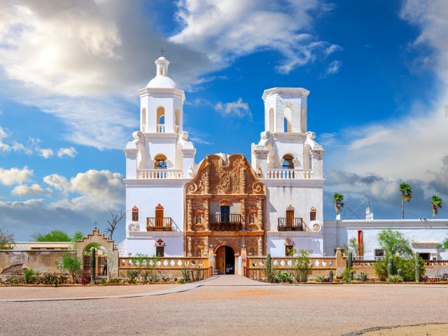 Historic San Xavier del Bac Mission in Tucson, Arizona