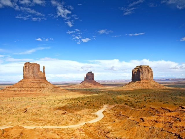 Sandstone rock formations on the Colorado Plateau