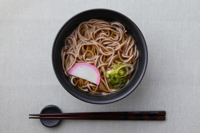 Traditional “year-crossing noodles” consumed for new year celebrations in Japan