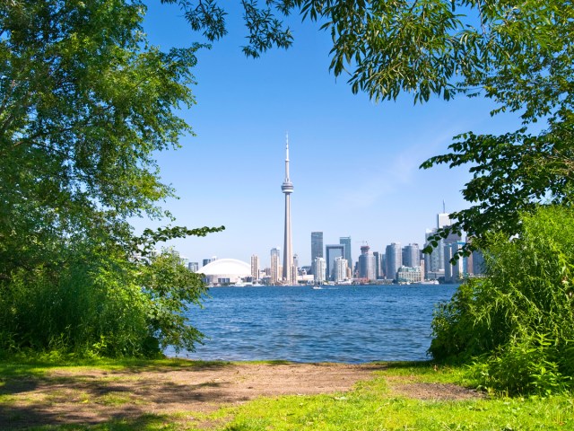 View of Toronto skyline from Toronto Islands