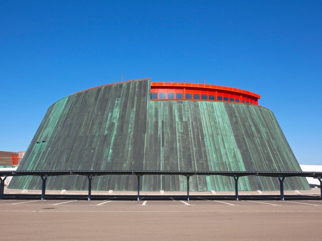 Abandoned structure at Ciudad Real Central Airport in Spain