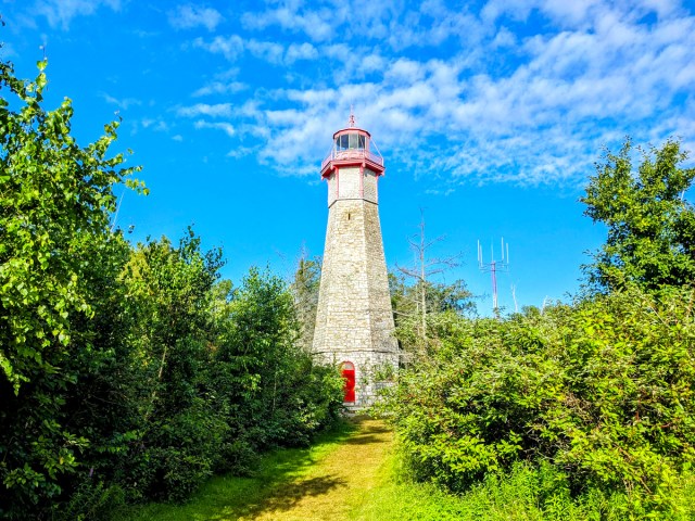 Gibraltar Point Lighthouse on Hanlan's Island in Toronto