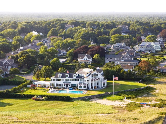 Kennedy Compound in Cape Cod, Massachusetts, seen from above