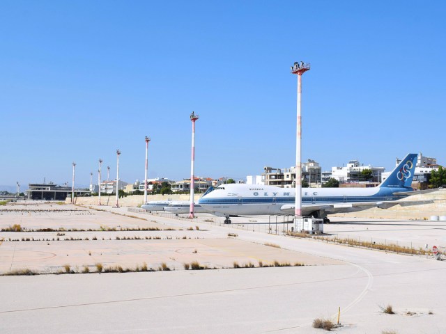 Aircraft parked at Hellinikon International Airport in Elliniko, Greece