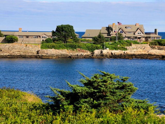 Walker's Point Estate seen across bay