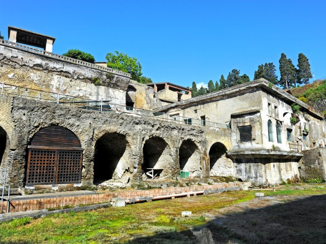 Ruins of the Fornices of Herculaneum in Herculaneum, Italy