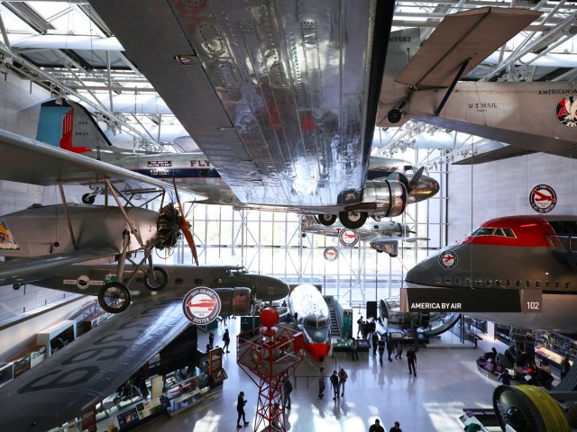 Aircraft exhibits at the National Air & Space Museum