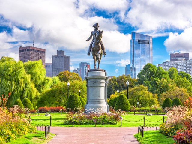 Statue of George Washington in Boston Public Garden