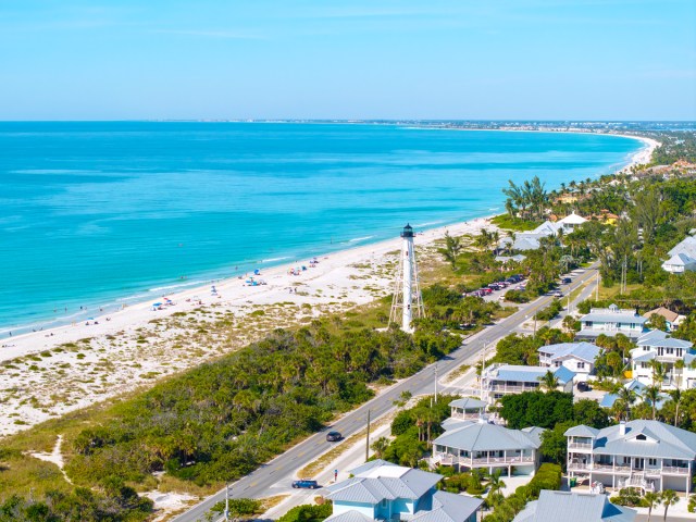 Aerial view of Boca Grande, Florida