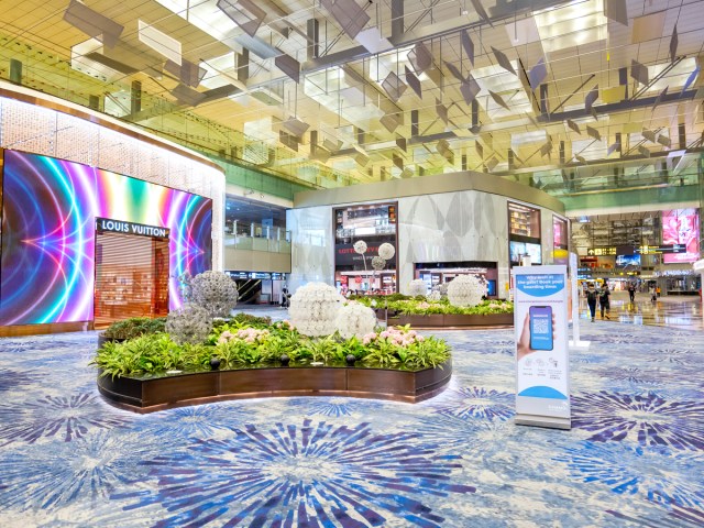 Retail stores inside terminal at Singapore Changi Airport