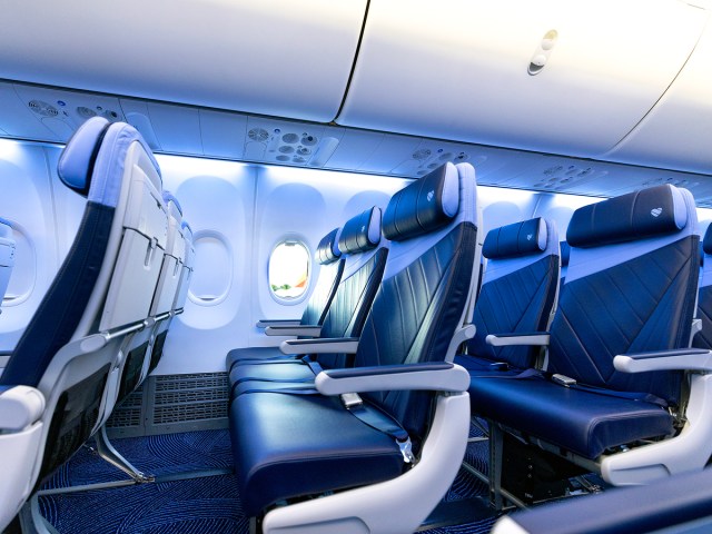 New interior of Southwest Airlines Boeing 737