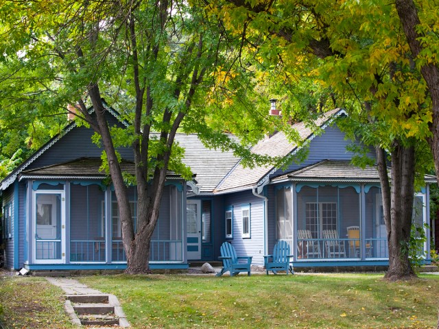 Homes in Linden Hills neighborhood of Minneapolis, Minnesota