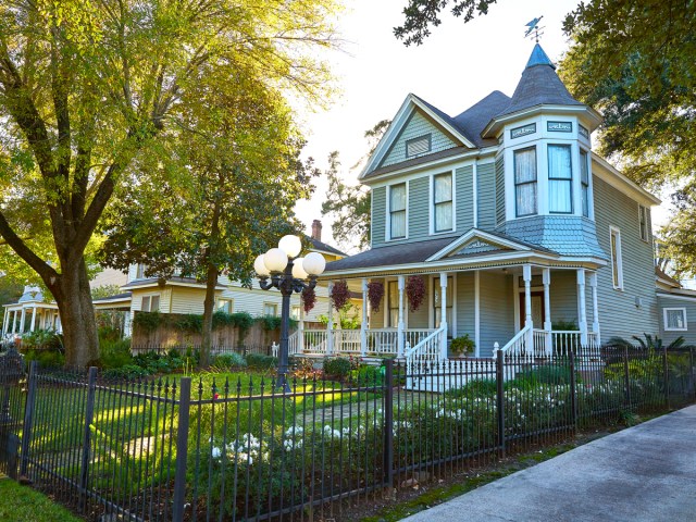 Homes in the Heights neighborhood of Houston, Texas