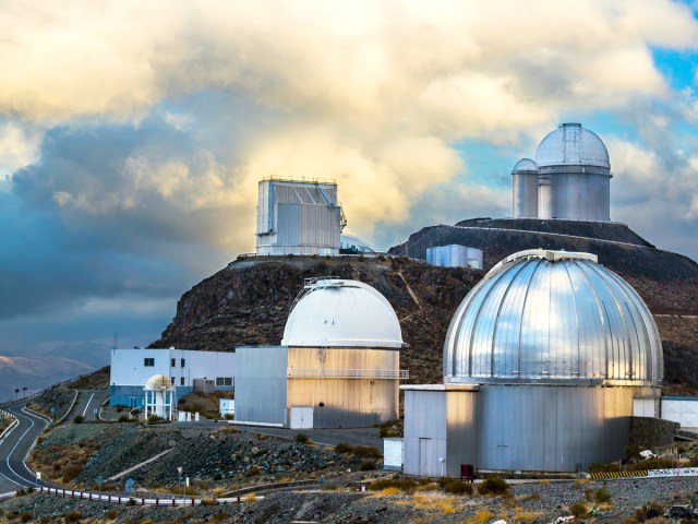 Several telescopes making up the University of Tokyo Atacama Observatory in Chile