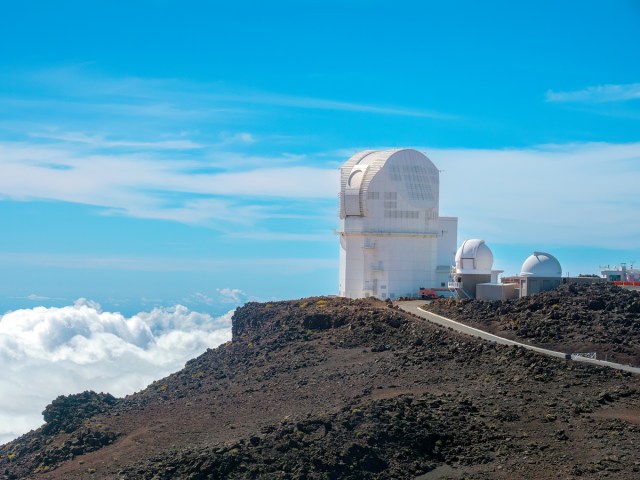 Haleakalā Observatory above the clouds on the island of Maui, Hawaii