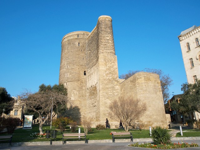 Maiden Tower in Baku, Azerbaijan 