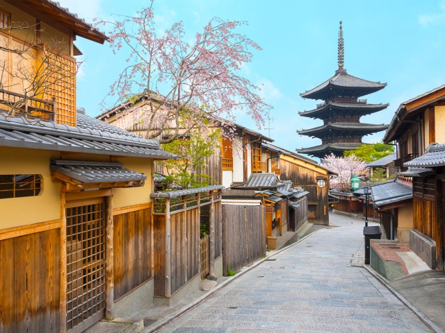 Traditional architecture in Kyoto, Japan