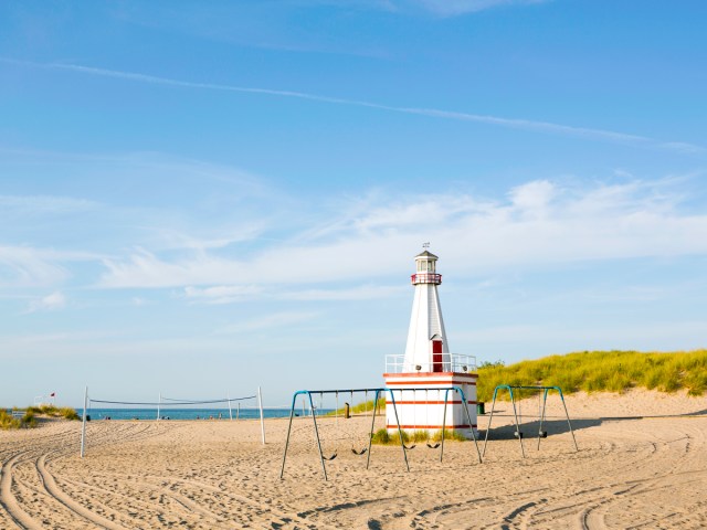 Beach in New Buffalo, Michigan