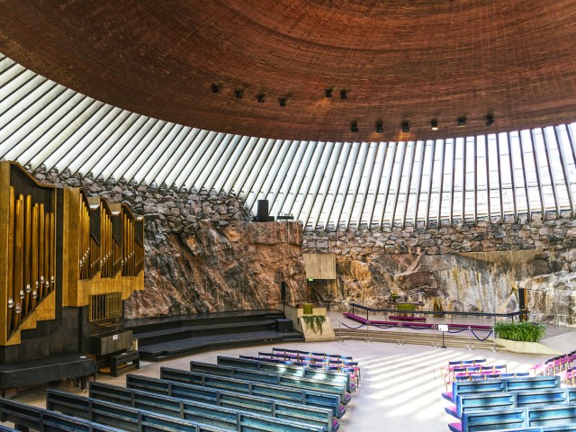 Subterranean church in Helsinki, Finland