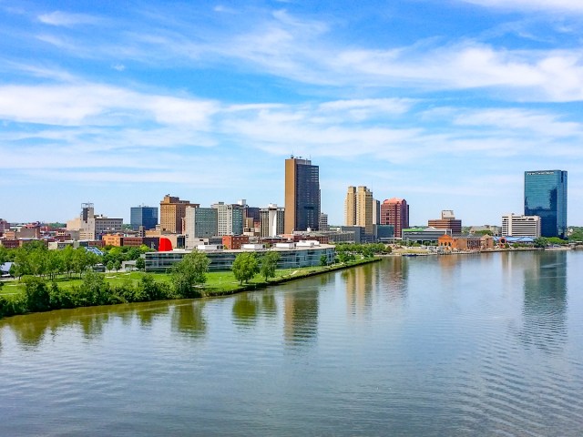 Waterfront cityscape of Toledo, Ohio