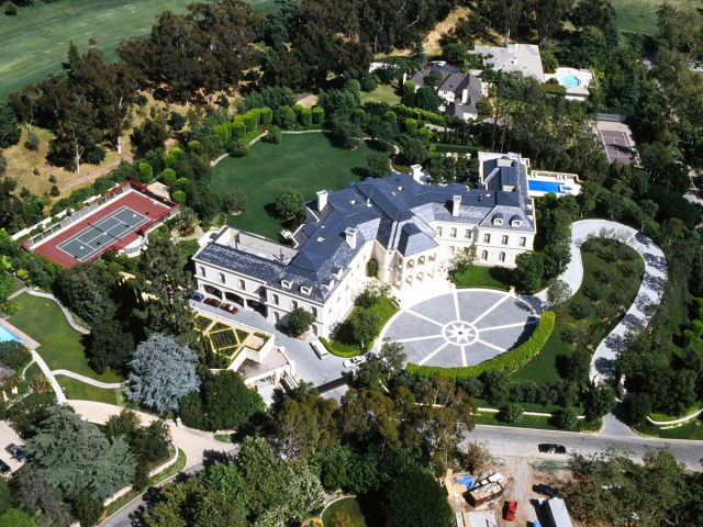 Aerial view of the Manor in Los Angeles, California