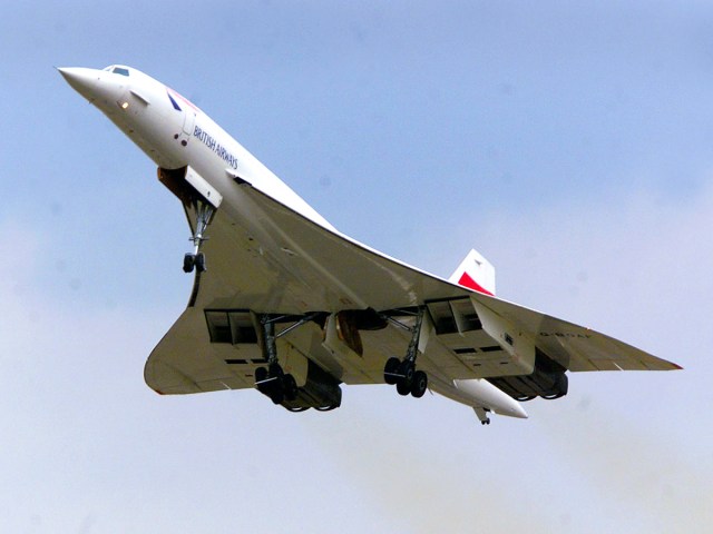 British Airways Concorde pictured on departure