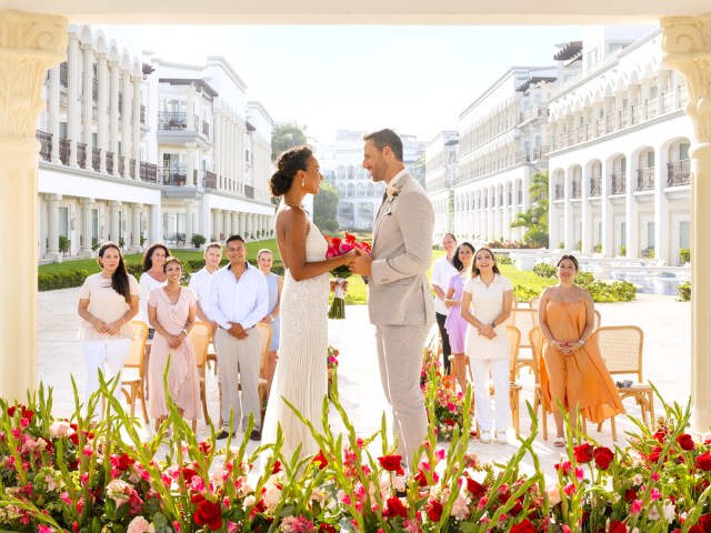 Wedding ceremony at Hilton Playa del Carmen, an All-Inclusive Adult Only Resort