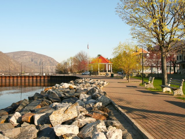 Riverfront path in Cold Spring, New York