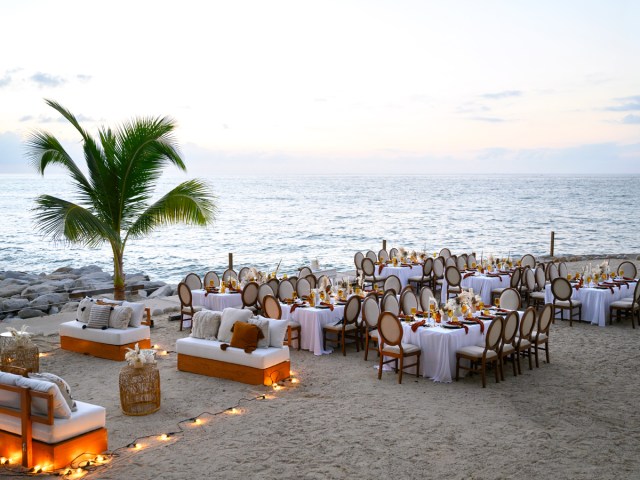 Beach celebration at Hilton Vallarta Riviera All-Inclusive Resort