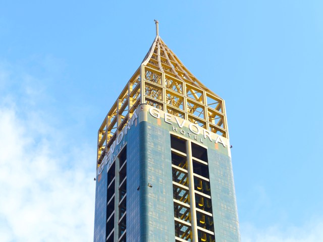 Top of Gevora Hotel in Dubai, UAE