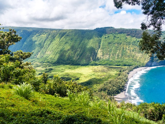 Overview of the Waipi’o Valley on the Big Island of Hawaii