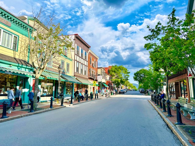 Main Street in Bar Harbor, Maine
