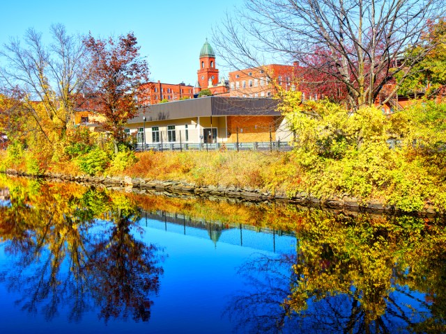 Lewiston, Maine, in autumn