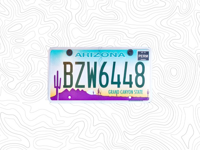 Arizona license plate