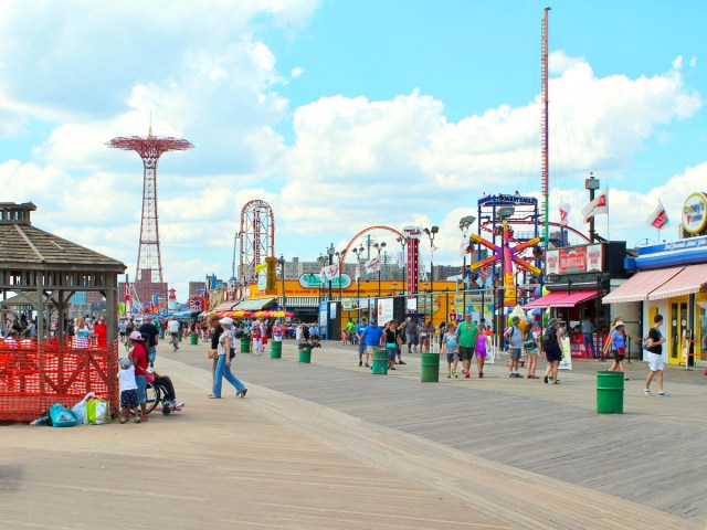 Coney Island Boardwalk in Brooklyn, New York