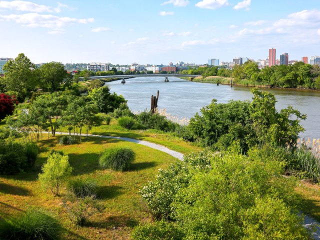 Riverfront park in Wilmington, Delaware