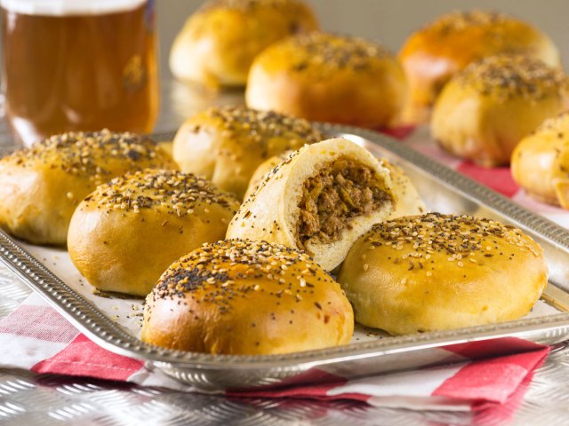 Runzas on tray