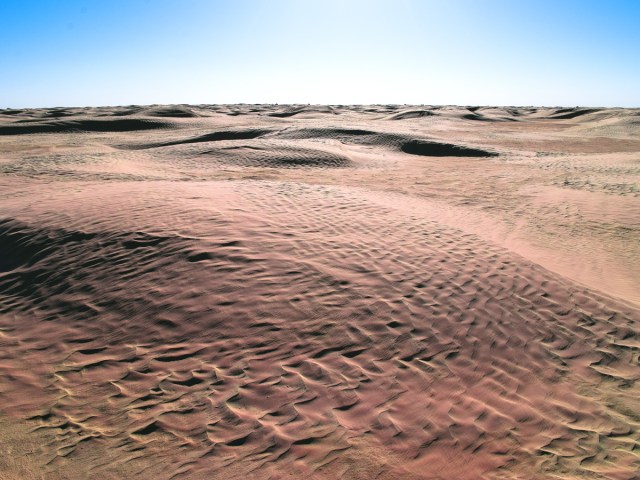 Sand dunes in the Sahara Desert