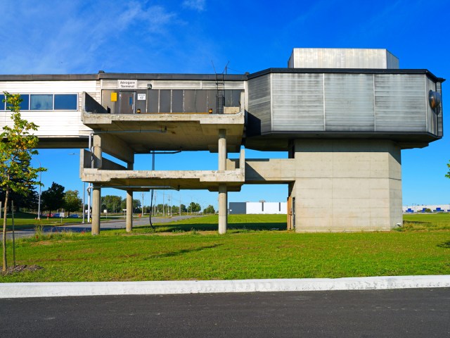 Abandoned building at Mirabel Airport in Montreal, Canada