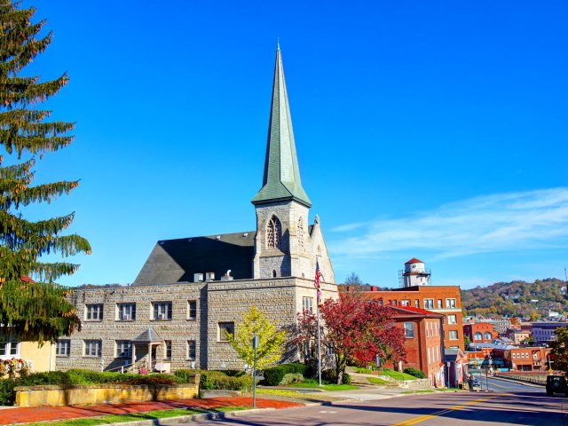 Church in downtown Cumberland, Maryland