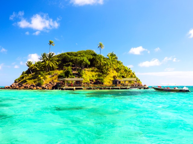 Clear turquoise waters off Providencia Island, Colombia