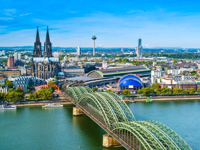 Aerial view of Cologne, Germany