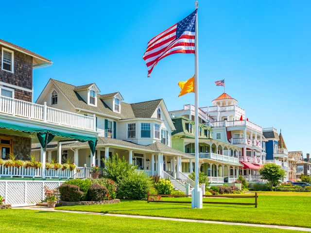 Victorian buildings in Cape May, New Jersey
