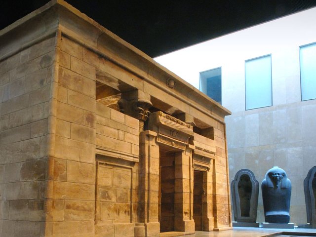 The Temple of Taffeh on display at the National Museum of Antiquities in Leiden